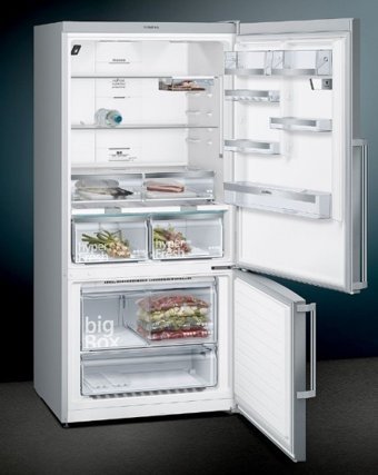 Siemens KG86NHI30N Çift Kapılı Nofrost A++ Enerji Sınıfı 619 lt Modern Inox Alttan Donduruculu Solo Kombi Tipi Buzdolabı