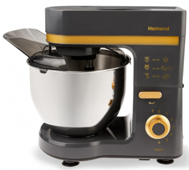 Homend Profashion 3062H (700.01.01.0352) 1500 W Hamur Yoğurmalı Çırpıcılı Antrasit Standlı Mikser