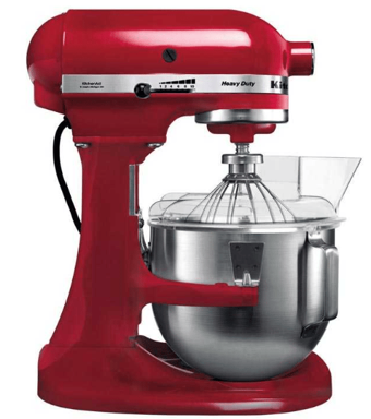 KitchenAid Heavy Duty Hamur Yoğurmalı Çırpıcılı Kırmızı Standlı Mikser
