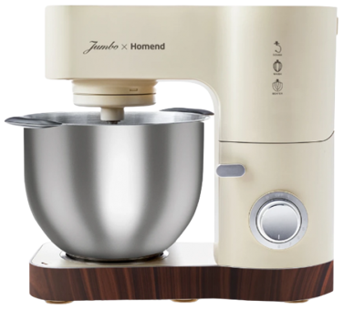 Jumbo x Homend Artfood 3025H (700.01.01.0423) 1200 W Hamur Yoğurmalı Çırpıcılı Krem Standlı Mikser