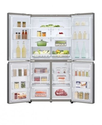 LG GR-B31FMLPL 4 Kapılı Statik E Enerji Sınıfı 755 lt Inox Alttan Donduruculu Solo Gardrop Buzdolabı
