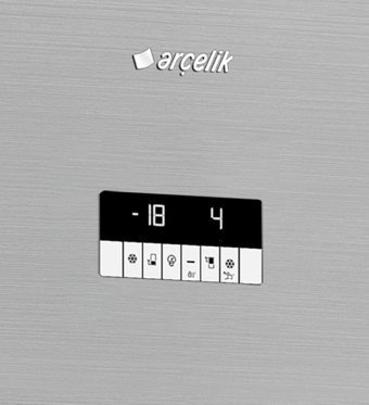 Arçelik 274532 EI Çift Kapılı Statik E Enerji Sınıfı 432 lt Inox Alttan Donduruculu Solo Kombi Tipi Buzdolabı