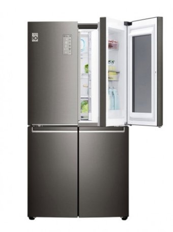 LG GR-Q31FMKHL 4 Kapılı Statik E Enerji Sınıfı 877 lt Gri Alttan Donduruculu Solo Gardrop Buzdolabı