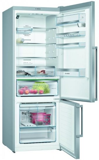 Bosch KGN56HIF0N Çift Kapılı Statik F Enerji Sınıfı 508 lt Inox Alttan Donduruculu Solo Kombi Tipi Buzdolabı