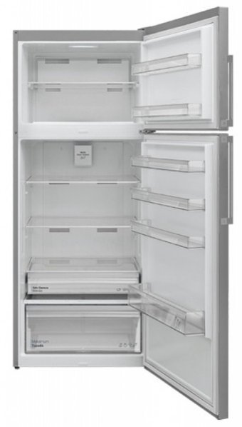 Regal NF 60021 IG Çift Kapılı Nofrost E Enerji Sınıfı 524 lt Gri Üstten Donduruculu Solo Kombi Tipi Buzdolabı