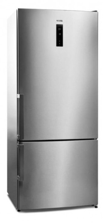 Vestel NFK60012 EX GI Pro Çift Kapılı Nofrost E Enerji Sınıfı 537 lt Modern Inox Alttan Donduruculu Solo Kombi Tipi Buzdolabı