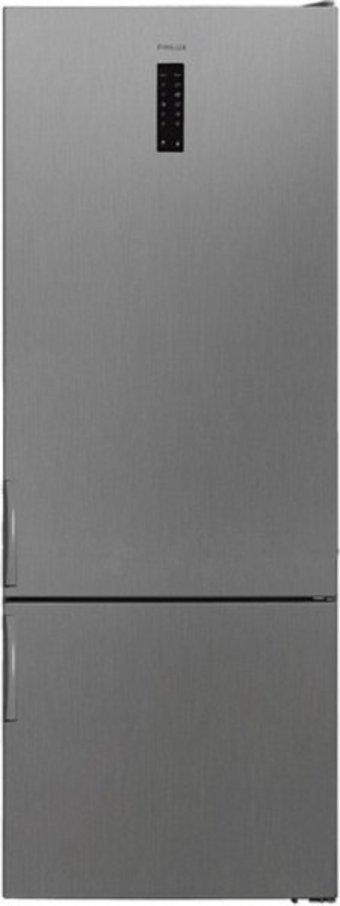 Finlux FN 5200 X NFK Çift Kapılı Statik F Enerji Sınıfı 520 lt Inox Alttan Donduruculu Solo Kombi Tipi Buzdolabı