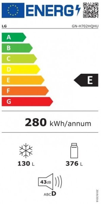 LG GN-H702HQHU Çift Kapılı Statik E Enerji Sınıfı 506 lt Üstten Donduruculu Solo Kombi Tipi Buzdolabı