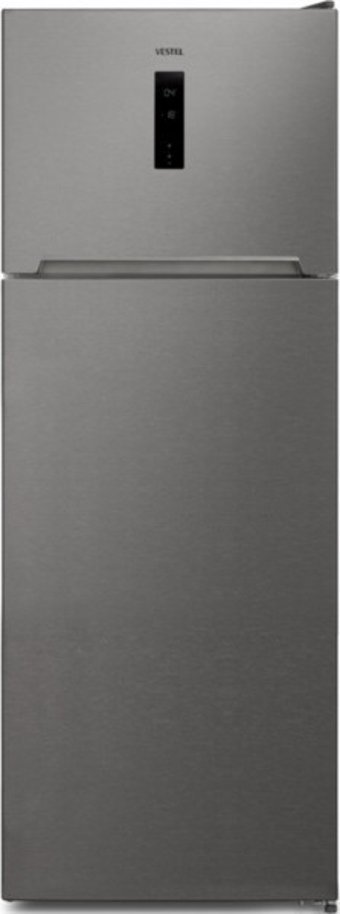 Vestel NF52002 EX Çift Kapılı Nofrost F Enerji Sınıfı 451 lt Modern Gri Üstten Donduruculu Solo Kombi Tipi Buzdolabı