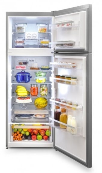 Vestel NF52002 EX Çift Kapılı Nofrost F Enerji Sınıfı 451 lt Modern Gri Üstten Donduruculu Solo Kombi Tipi Buzdolabı