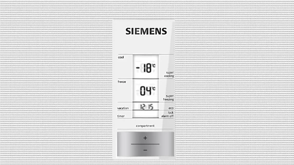 Siemens KG56NLWF0N Çift Kapılı Nofrost F Enerji Sınıfı 508 lt Modern Alttan Donduruculu Solo Kombi Tipi Buzdolabı