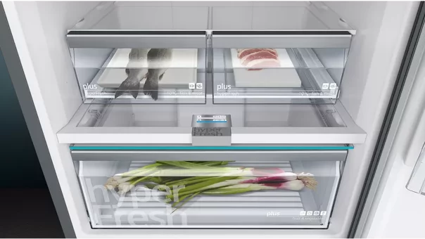 Siemens KG56NLWF0N Çift Kapılı Nofrost F Enerji Sınıfı 508 lt Modern Alttan Donduruculu Solo Kombi Tipi Buzdolabı