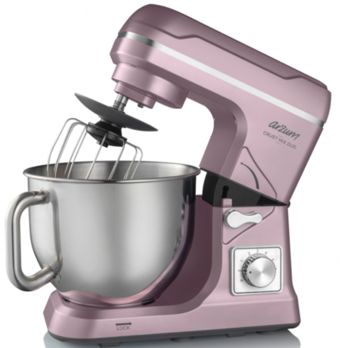 Arzum Crust Mix Duo AR1129 1000 W Hamur Yoğurmalı Çırpıcılı Mor Standlı Mikser