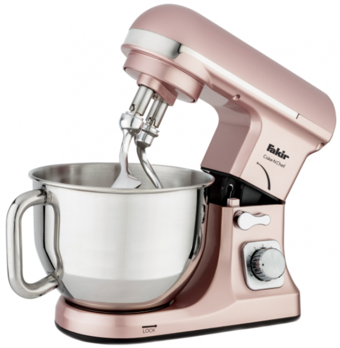 Fakir Cake N Chef 1000 W Hamur Yoğurmalı Çırpıcılı Pembe Standlı Mikser