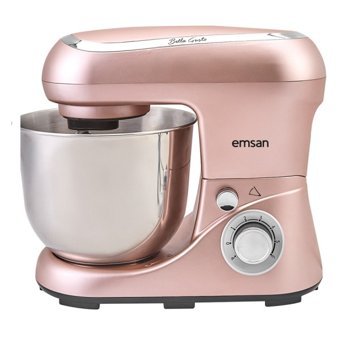 Emsan Bella Gusto (153.06.09.0792) 1300 W Hamur Yoğurmalı Çırpıcılı Pembe Standlı Mikser