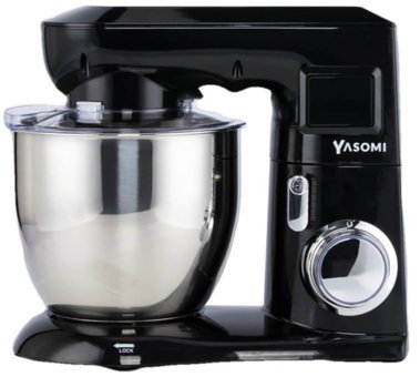 Yasomi SM1571NL 1800 W Hamur Yoğurmalı Çırpıcılı Siyah Standlı Mikser