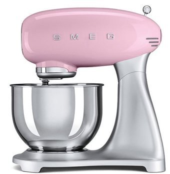 Smeg SMF02 800 W Hamur Yoğurmalı Çırpıcılı Pembe Standlı Mikser