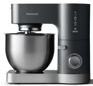 Homend Artfood 302 (700.01.01.0293) 1200 W Hamur Yoğurmalı Çırpıcılı Gri Standlı Mikser