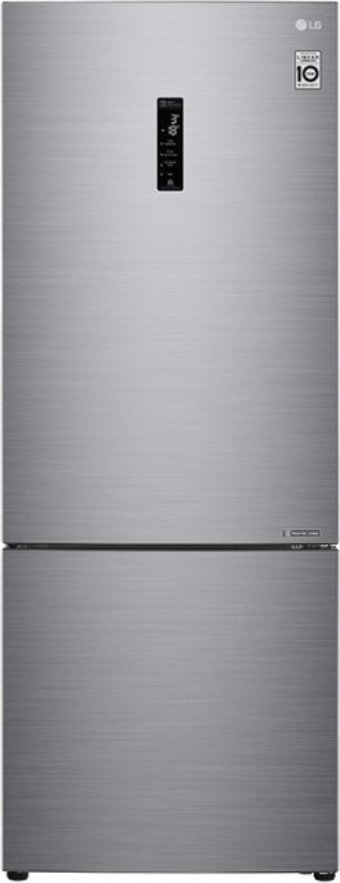 LG B569NLHZ Çift Kapılı Statik E Enerji Sınıfı 462 lt Gri Alttan Donduruculu Solo Kombi Tipi Buzdolabı