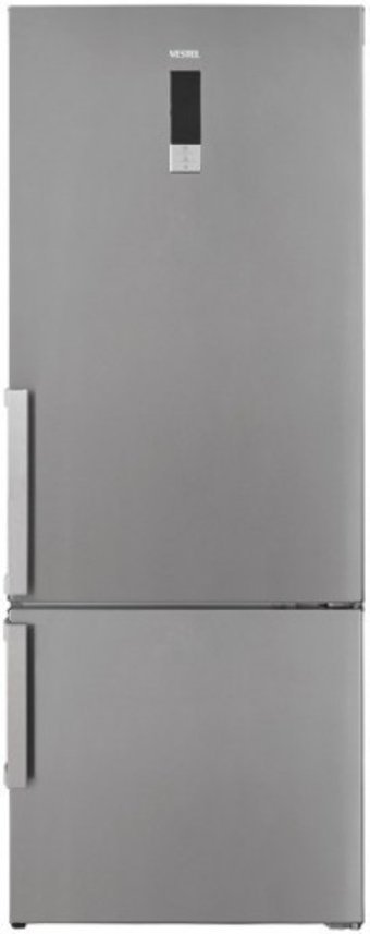 Vestel NFK510 EX Çift Kapılı Nofrost A+++ Enerji Sınıfı 437 lt Modern Inox Alttan Donduruculu Solo Kombi Tipi Buzdolabı
