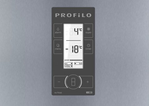 Profilo BD3057IFAN Çift Kapılı Nofrost F Enerji Sınıfı 461 lt Inox Alttan Donduruculu Solo Kombi Tipi Buzdolabı