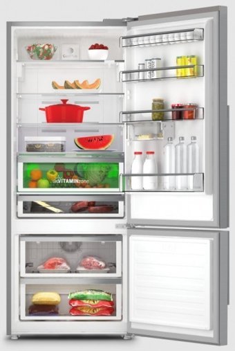 Grundig GKNM 17821 X Çift Kapılı Statik F Enerji Sınıfı 532 lt Inox Alttan Donduruculu Solo Kombi Tipi Buzdolabı