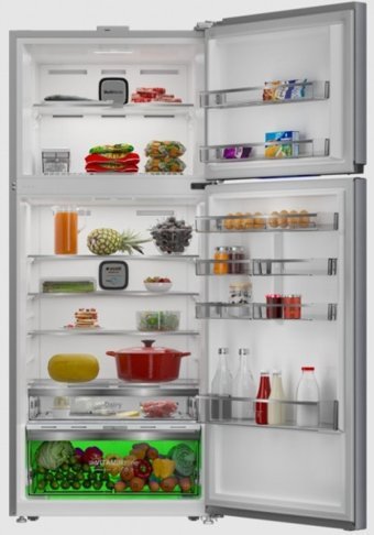 Arçelik 578590 EI Çift Kapılı Statik D Enerji Sınıfı 557 lt Inox Üstten Donduruculu Solo Kombi Tipi Buzdolabı