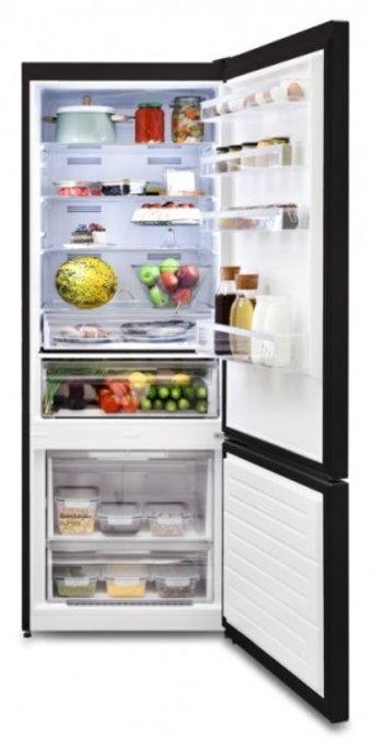 Vestel NFK52002 ES Çift Kapılı Nofrost F Enerji Sınıfı 472 lt Modern Siyah Alttan Donduruculu Solo Kombi Tipi Buzdolabı