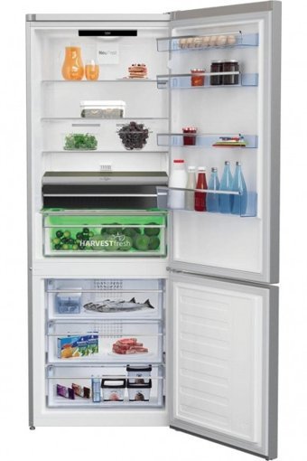 Beko 670561 EGC Çift Kapılı Statik D Enerji Sınıfı 514 lt Siyah Alttan Donduruculu Solo Kombi Tipi Buzdolabı