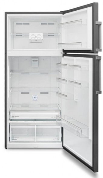 Vestel NF64012 EX ION Çift Kapılı Nofrost E Enerji Sınıfı 587 lt Modern Inox Üstten Donduruculu Solo Kombi Tipi Buzdolabı