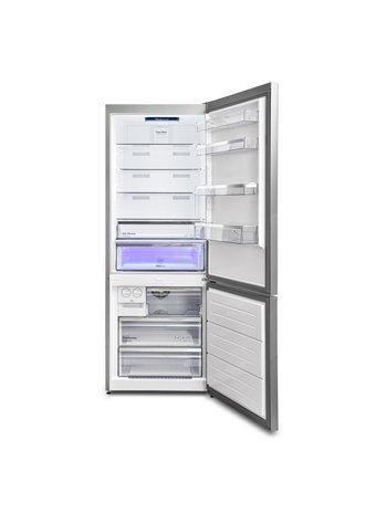 Vestel NFK54002 EX GI Çift Kapılı Nofrost F Enerji Sınıfı 481 lt Modern Gri Alttan Donduruculu Solo Kombi Tipi Buzdolabı