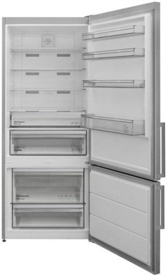 Regal NFK 60021 IG Çift Kapılı Nofrost E Enerji Sınıfı 533 lt Inox Alttan Donduruculu Solo Kombi Tipi Buzdolabı