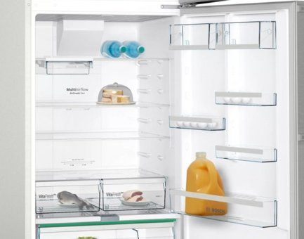 Bosch KDN76AIF0N Çift Kapılı Statik F Enerji Sınıfı 542 lt Inox Üstten Donduruculu Solo Kombi Tipi Buzdolabı