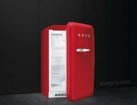 Smeg FAB10RR Tek Kapılı Statik A+ Enerji Sınıfı 114 lt Vintage Kırmızı Üstten Donduruculu Solo Büro Tipi/Tezgah Altı Buzdolabı