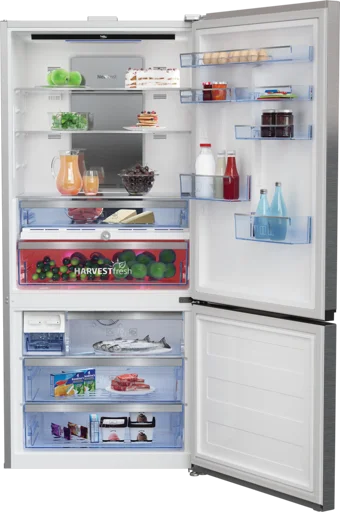 Beko 683721 Eı Çift Kapılı Nofrost - Neo Frost E Enerji Sınıfı 615 lt Inox Alttan Donduruculu Solo Buzdolabı