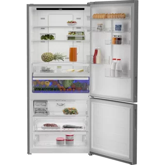 Altus ALK 484 XL Çift Kapılı Statik F Enerji Sınıfı 615 lt Inox Alttan Donduruculu Solo Kombi Tipi Buzdolabı