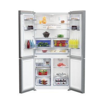 Beko 191626 EI 4 Kapılı Statik F Enerji Sınıfı 572 lt Inox Alttan Donduruculu Solo Gardrop Buzdolabı