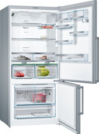 Bosch KGN86HI30N Çift Kapılı Statik F Enerji Sınıfı 631 lt Gri Alttan Donduruculu Solo Kombi Tipi Buzdolabı