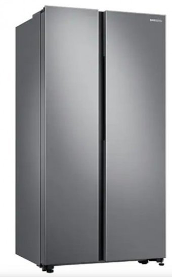 Samsung RS62R5001M9 Çift Kapılı Nofrost F Enerji Sınıfı 647 lt Modern Gri Alttan Donduruculu Solo Gardrop Buzdolabı
