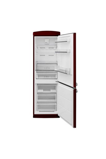 Vestel NFK37101 Çift Kapılı Nofrost F Enerji Sınıfı 332 lt Retro Bordo Alttan Donduruculu Solo Kombi Tipi Buzdolabı
