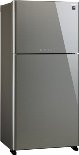 Sharp SJ-XG740G-BK Çift Kapılı Nofrost A++ Enerji Sınıfı 600 lt Modern Siyah Üstten Donduruculu Solo Kombi Tipi Buzdolabı