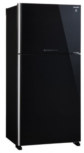 Sharp SJ-XG740G-BK Çift Kapılı Nofrost A++ Enerji Sınıfı 600 lt Modern Siyah Üstten Donduruculu Solo Kombi Tipi Buzdolabı