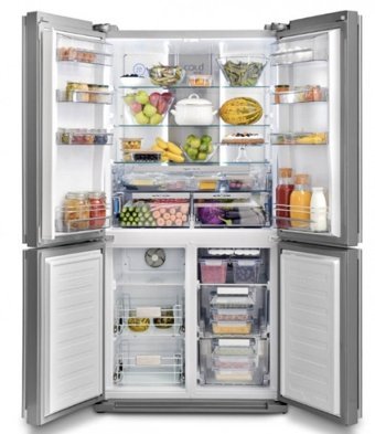 Vestel Puzzle FD65001 EX Maya 4 Kapılı Nofrost F Enerji Sınıfı 588 lt Modern Inox Alttan Donduruculu Solo Gardrop Buzdolabı