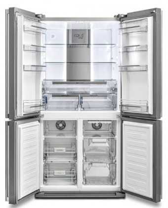 Vestel Puzzle FD65001 EX Maya 4 Kapılı Nofrost F Enerji Sınıfı 588 lt Modern Inox Alttan Donduruculu Solo Gardrop Buzdolabı