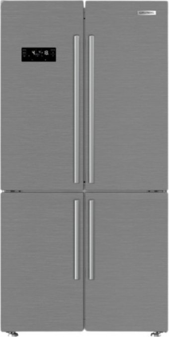 Grundig GQN 10621 X 4 Kapılı Statik F Enerji Sınıfı 572 lt Inox Alttan Donduruculu Solo Gardrop Buzdolabı