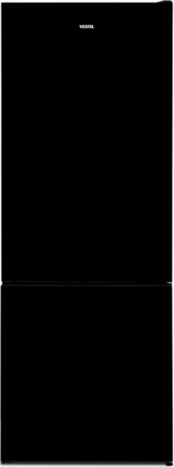 Vestel NFK54001 CS ION Çift Kapılı Nofrost F Enerji Sınıfı 481 lt Modern Siyah Alttan Donduruculu Solo Kombi Tipi Buzdolabı