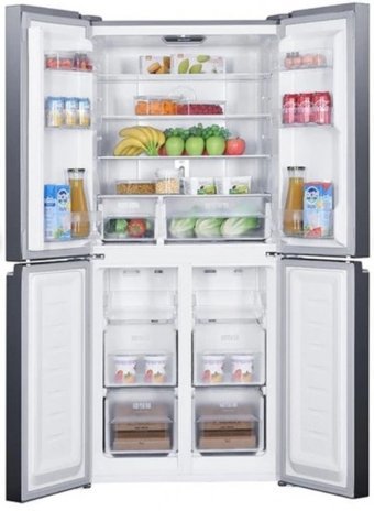 Sharp SJ-MD580M-SL 4 Kapılı Statik E Enerji Sınıfı 421 lt Modern Gri Alttan Donduruculu Solo Gardrop Buzdolabı