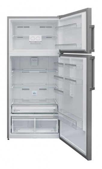 Vestel NF6402 EX ION Çift Kapılı Nofrost A++ Enerji Sınıfı 575 lt Modern Inox Üstten Donduruculu Solo Kombi Tipi Buzdolabı