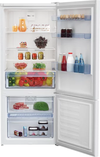 Beko 670482 MB Çift Kapılı Nofrost - Neo Frost F Enerji Sınıfı 392 lt Alttan Donduruculu Solo Buzdolabı