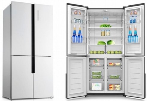 Silverline R12051W01 4 Kapılı Nofrost A+ Enerji Sınıfı 482 lt Modern Alttan Donduruculu Solo Gardrop Buzdolabı